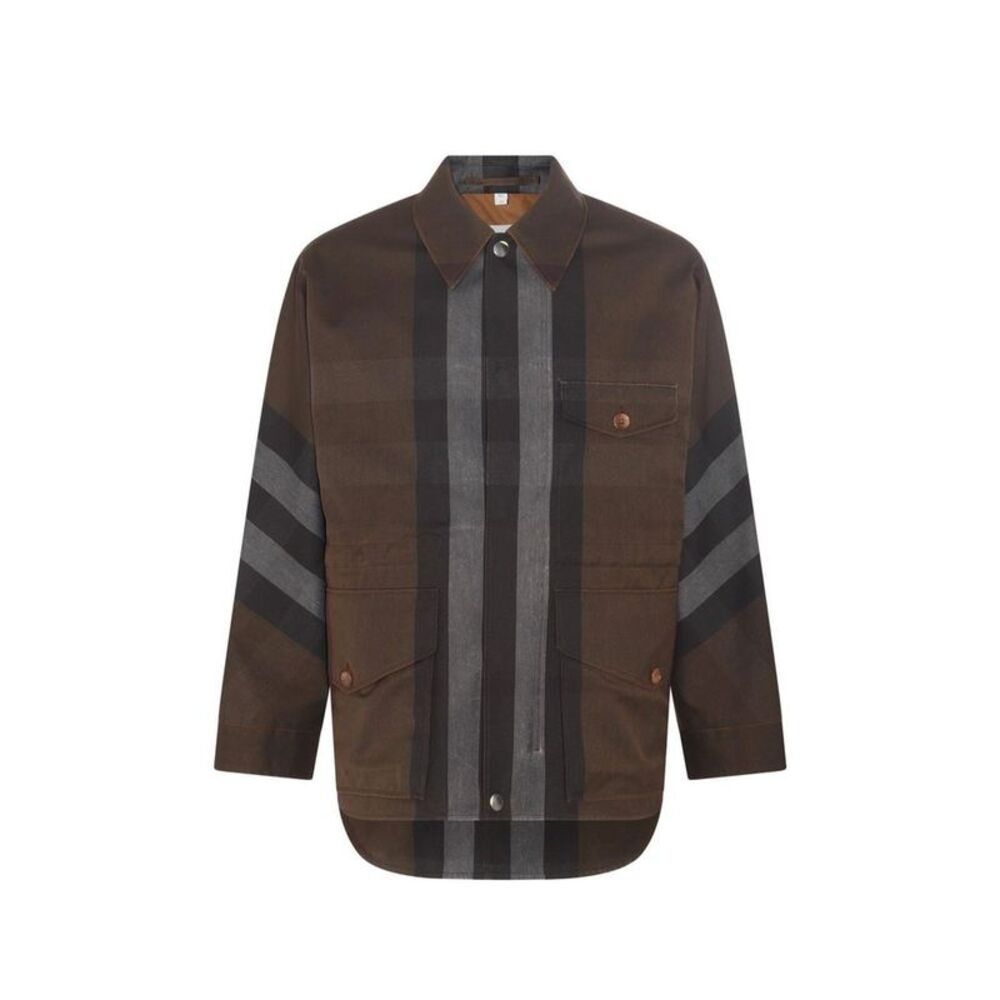 Burberry Brown Cotton Women's Parka